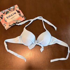 SHEIN Knot Front Push Up Bikini Top